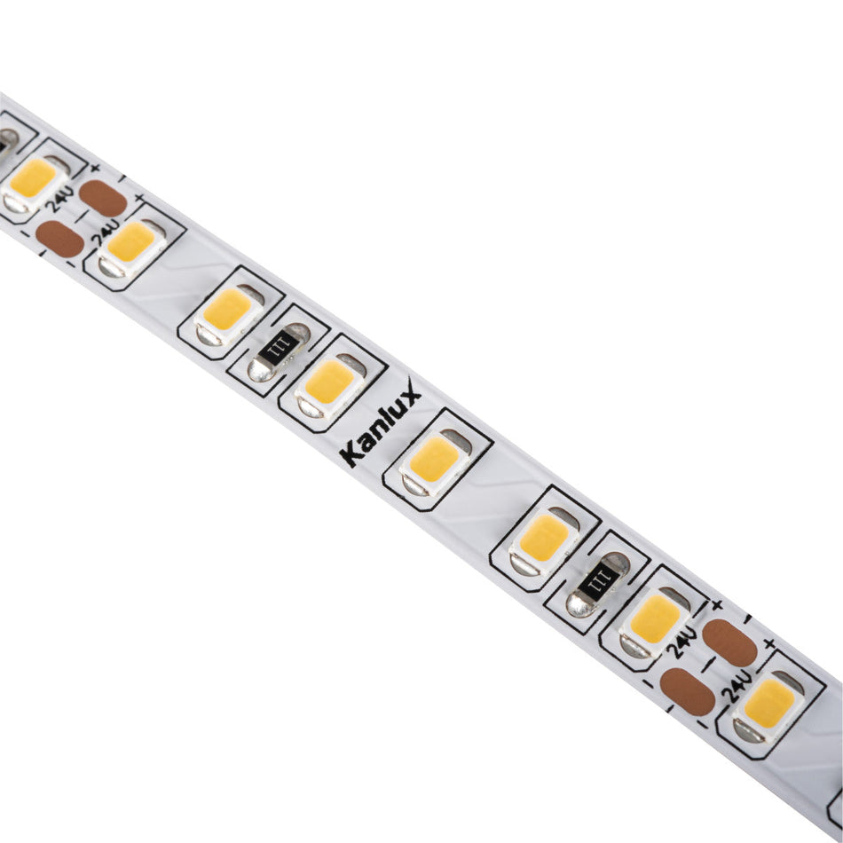 Bande LED, ruban ruban de 5 mètres L120, blanc chaud / blanc neutre / blanc froid, 1m=16W / IP00 / 24VDC E / (F)