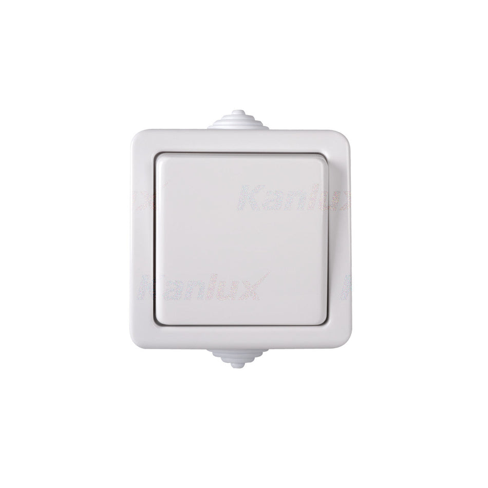 Ein/Aus - Schalter weiß IP54 250V