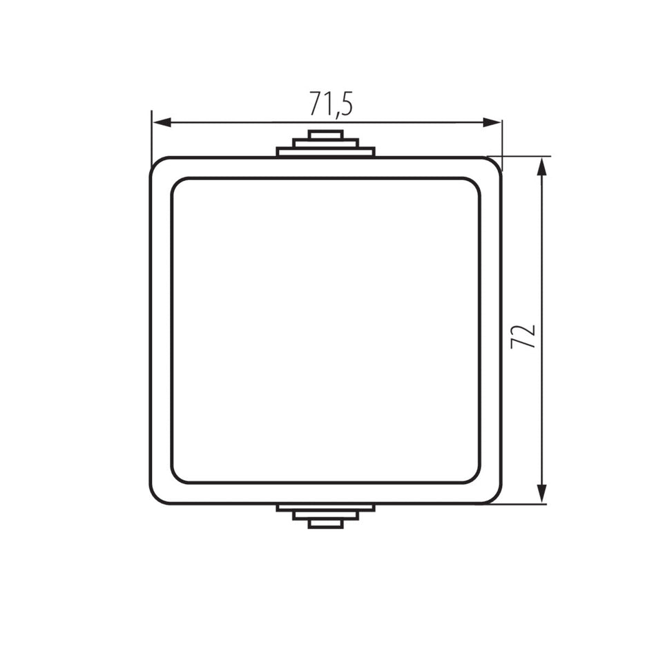 Ein/Aus - Schalter weiß IP54 250V