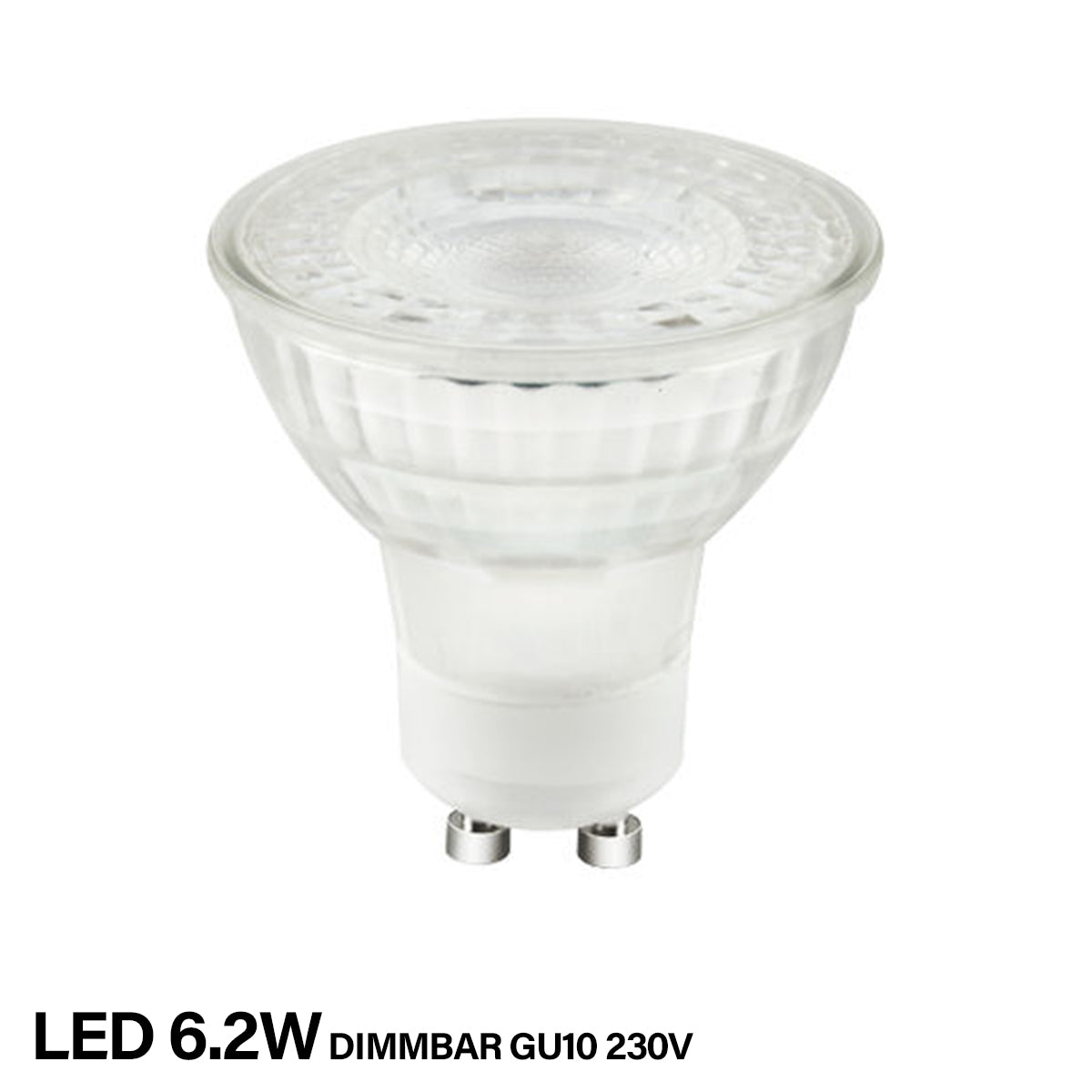 LED Einbaustrahler DECORO 6.2W Dimmbar Rund Matt-Chrom GU10 230V