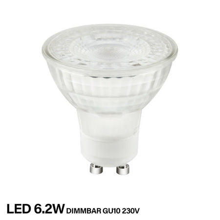 LED Einbaustrahler STAR-R 6.2W Dimmbar Rund Alu-Silber-Gebürstet GU10 230V