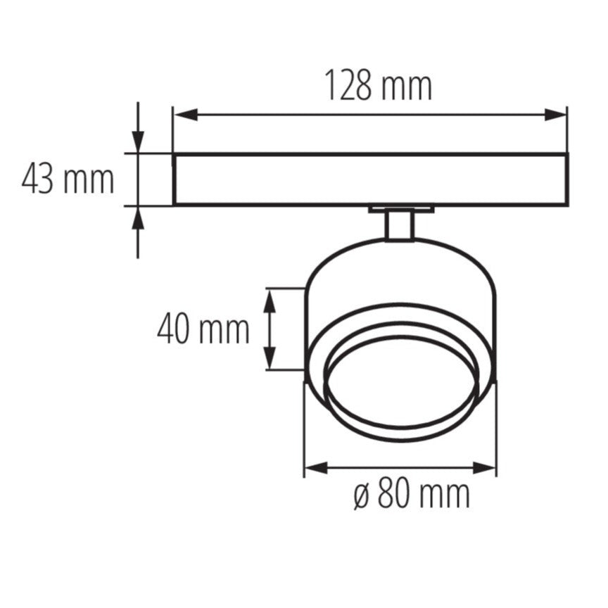 LED 3-Phasen-Schienenstrahler BTLW Weiß Warmweiß Neutralweiß 18W