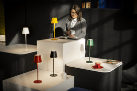 LED Tischleuchte | für Innen und Außen | Grün | IP54 | Wetterfest | Modernes Design | INITA
