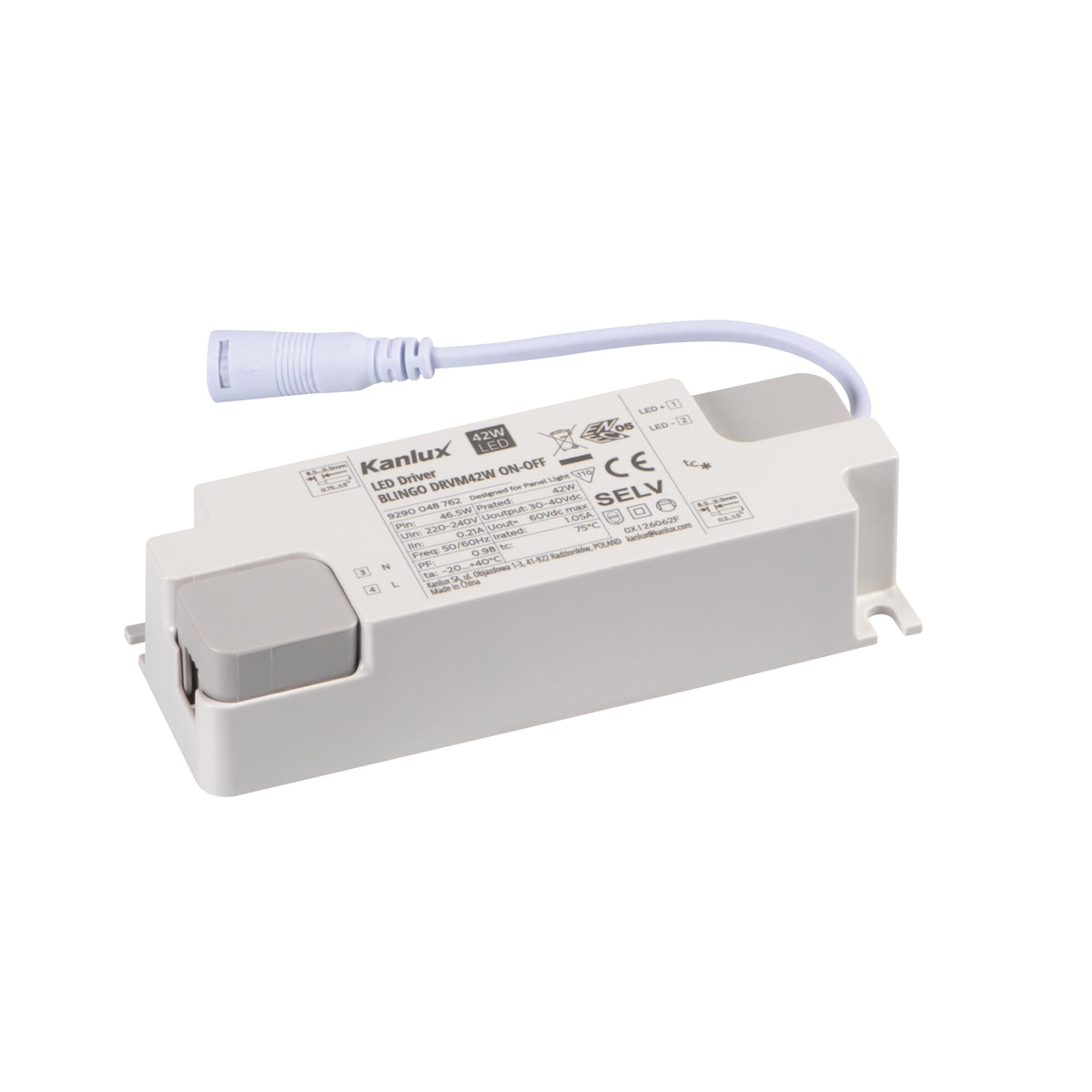 Kanlux BLINGO DRVM42W ON-OFF LED-Treiber 37264