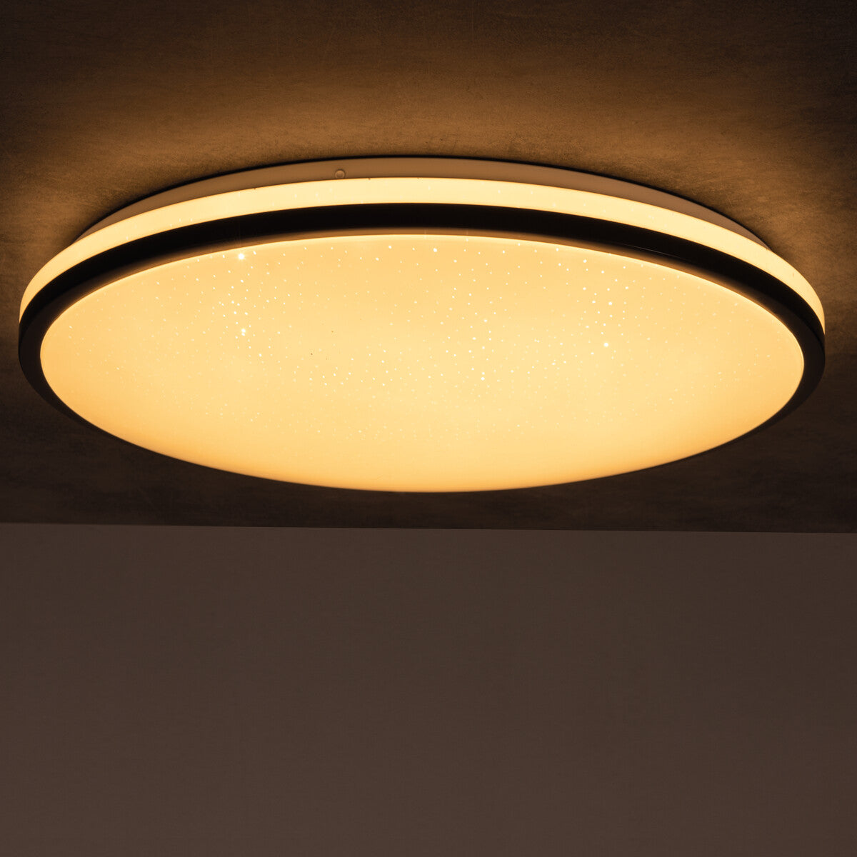 LED Deckenleuchte Rund Schwarz Ø49cm 37W CCT Warm-, Neutral-, Kaltweiß –  novoom