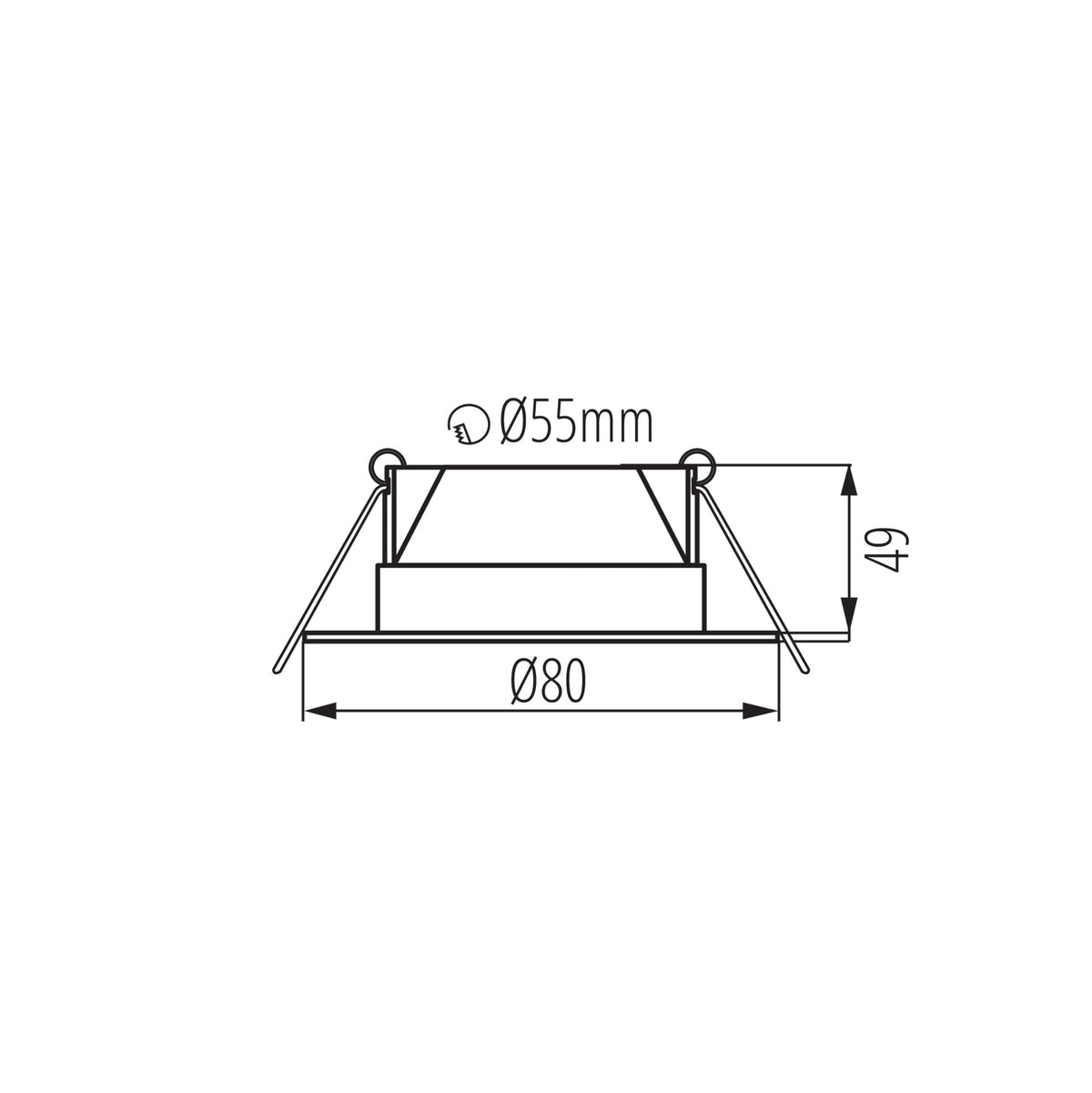 Kanlux FIZU PRO IP65 CCT LED-Downlight 38268
