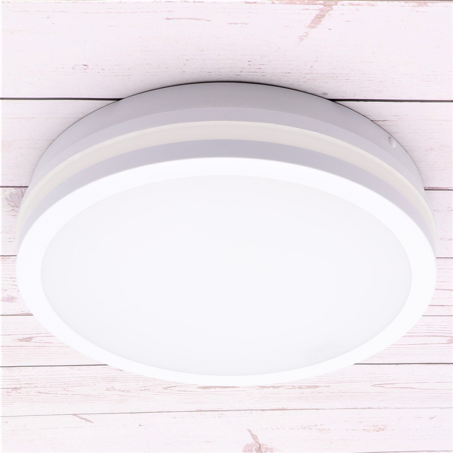 LED wall and ceiling light round white with or without motion sensor 24W neutral white IP54 230V 