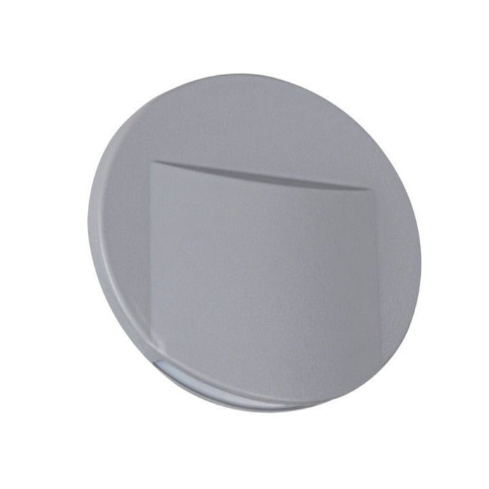 LED recessed stair light, recessed wall light, round, white / gray / black, neutral white, 0.8W / IP20 / 12V DC 