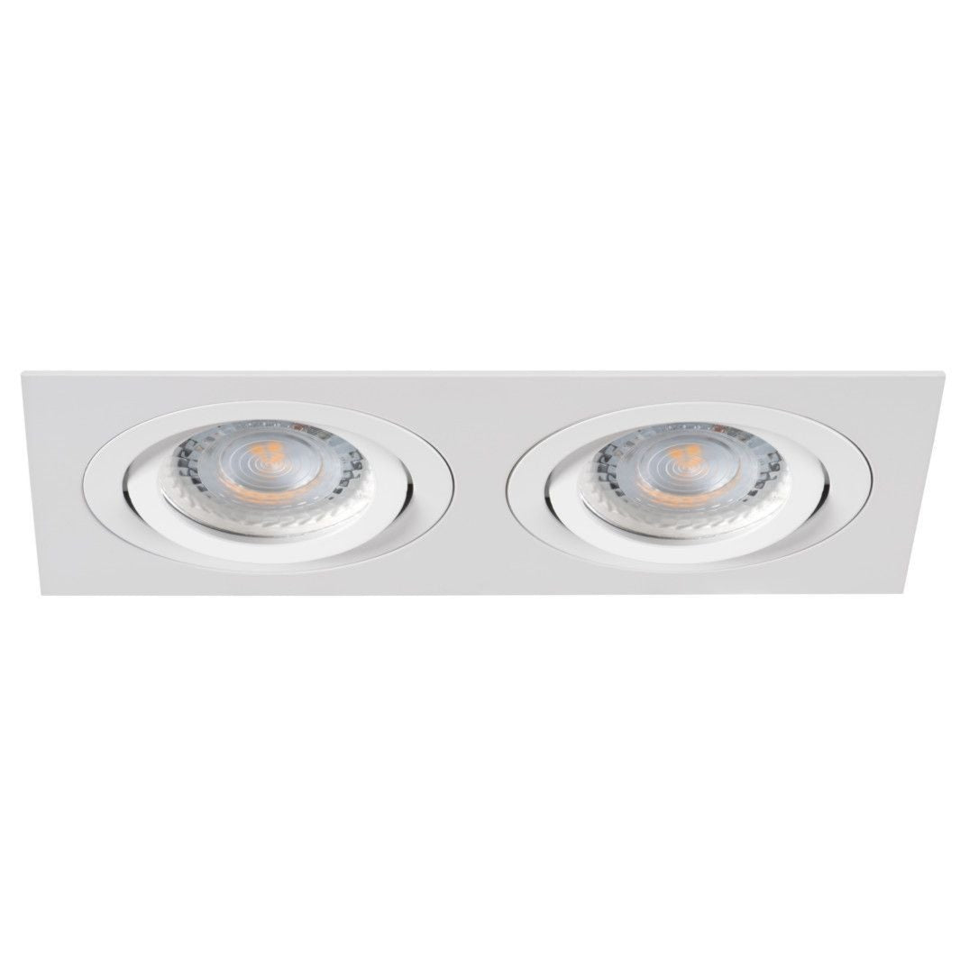 Spot encastrable aluminium 90mm x 170mm IP20 GU10 230V