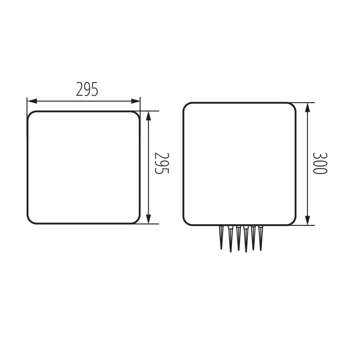 Luminaire extérieur pour ampoules remplaçables, 30/40cm, blanc, max 25W / IP65 / E27 / 230V