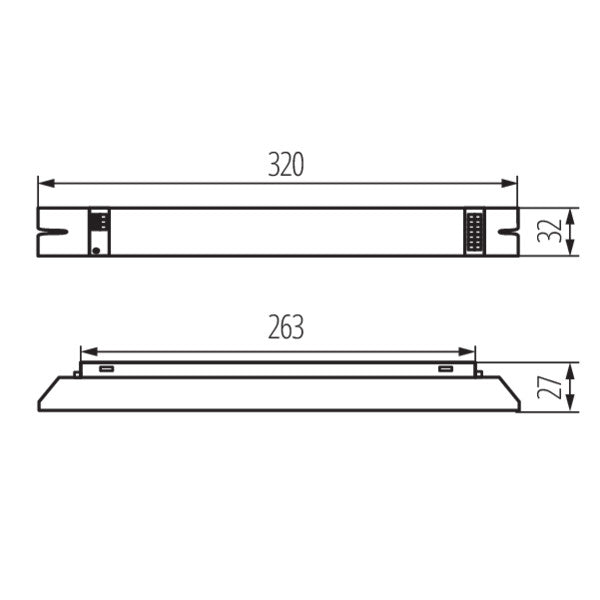 Vorschaltgerät / Niederdruckentladungslampen für T8 Leuchtstoffleuchten, silber, 1x 58W / IP20 / 230V