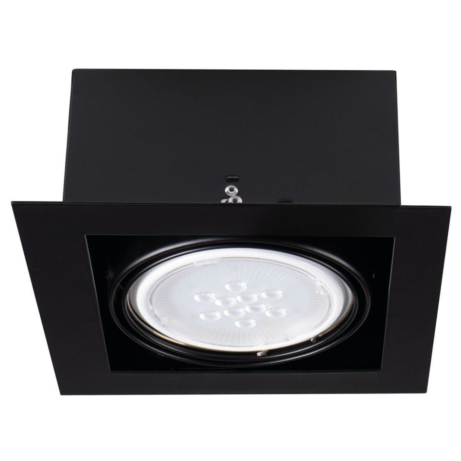 LED Einbaustrahler aus Aluminium Eckig 195mm x 195mm IP20 GU10 ES-111 230V