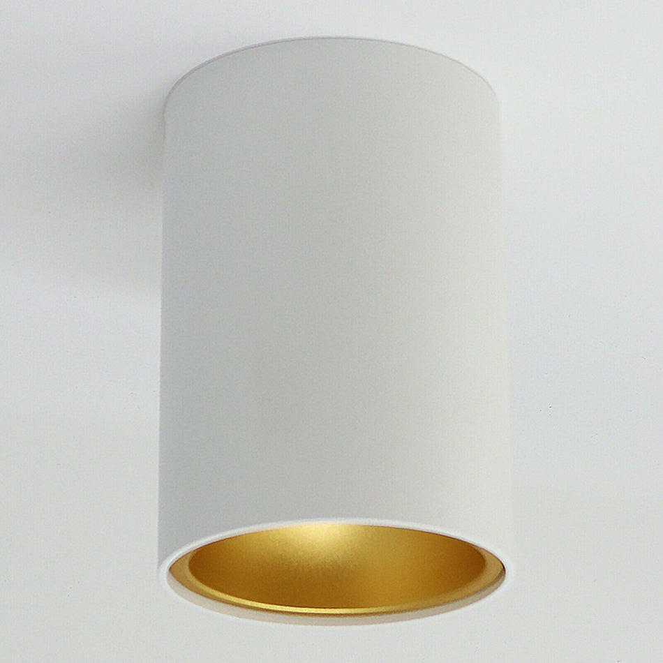 Aufbaustrahler Aufbauleuchte aus Aluminium SUNNY Rund 140mm X Ø97mm IP20 GU10 230V