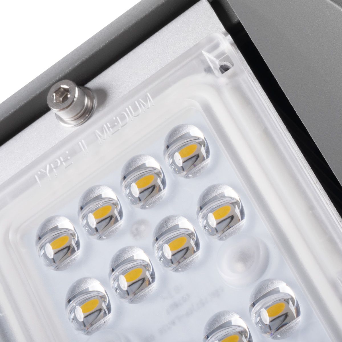 Parkplatz-LED-Leuchte grau 4000 lm, 30W IP65 230V