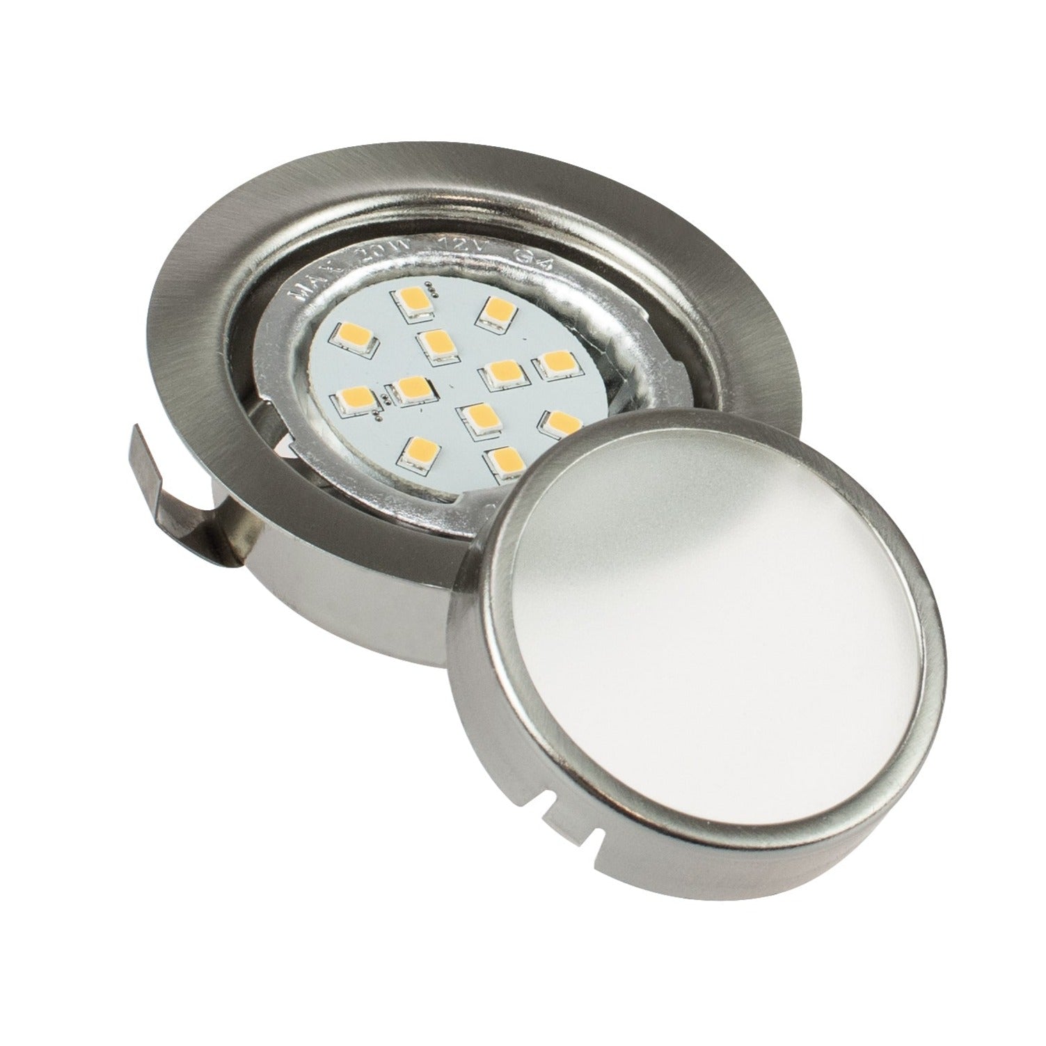 LED Einbauleuchte "DF-9251B-2" solo matt-chrom warm-weiß 58mm Bohrloch 2,5W 12V