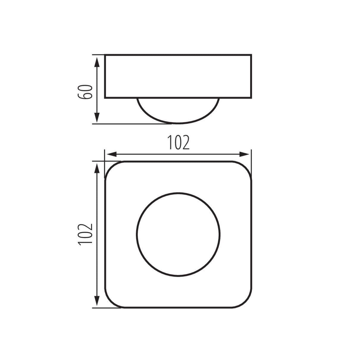 Détecteur de mouvement LED avec 3x capteur PIR, max 10m, blanc, 2000VA / IP20 / 230V