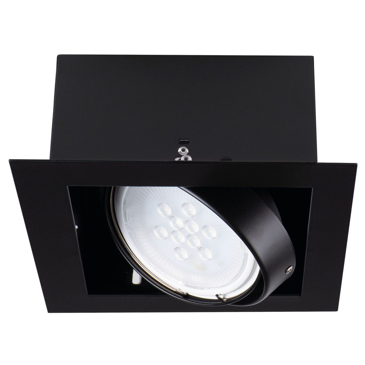 LED recessed spotlight made of aluminum square 195mm x 195mm IP20 GU10 ES-111 230V