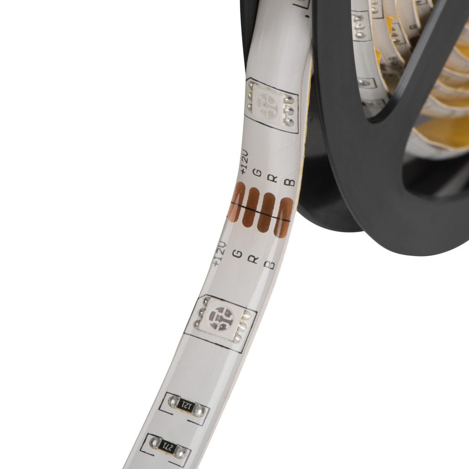 Bande LED RGB, bande lumineuse de 5 mètres, autocollante, 1m=7,2W / IP54 / 12V