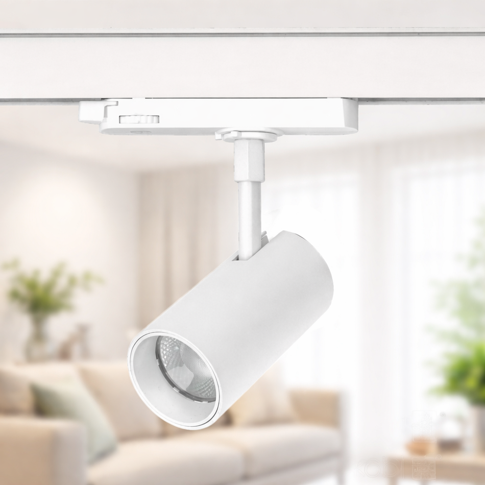 LED 3-Phasen Schienenstrahler Weiß 16/18/20W einstellbar, CCT 3000K-4000K-5000K , CRI ≥ 90