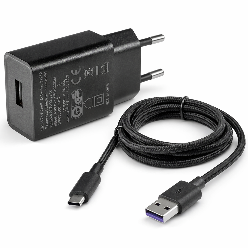 Ladegerät CTN-0510 5W 1.0A inkl. USB-C Kabel 1,0m