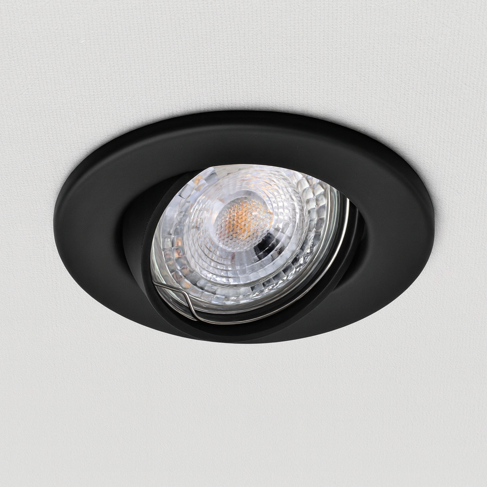 LED Einbaustrahler Decoro | rund, schwenkbar | Weiß, Schwarz, Chrom, Matt-Chrom, Antik-Messing | inkl. GU10 Fassung | 230V