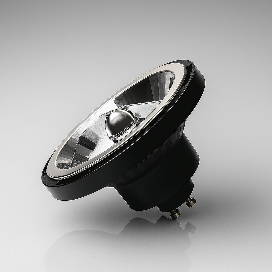 LED LEuchtmittel AR111 12W GU10 Schwarz 230V
