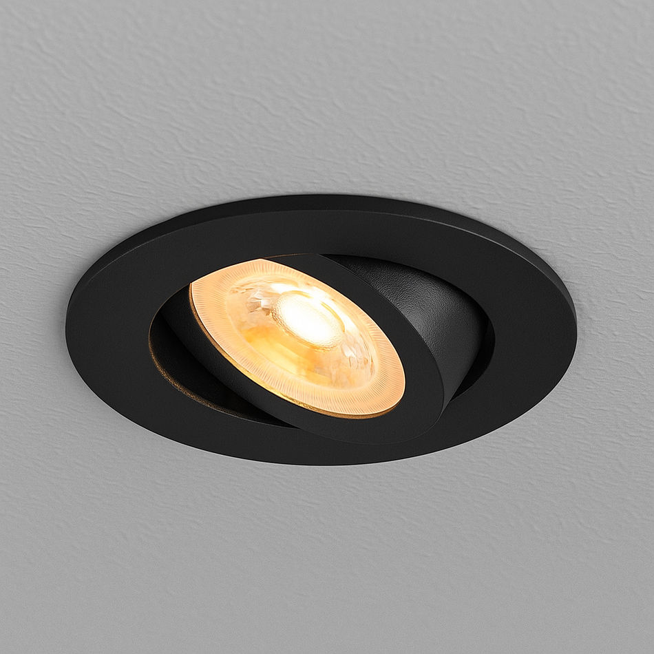 SLV NEW TRIA 68 Einbaustrahler Rund | Schwenkbar | Ø68 mm | Aluminium / Weiß / Schwarz / Roségold