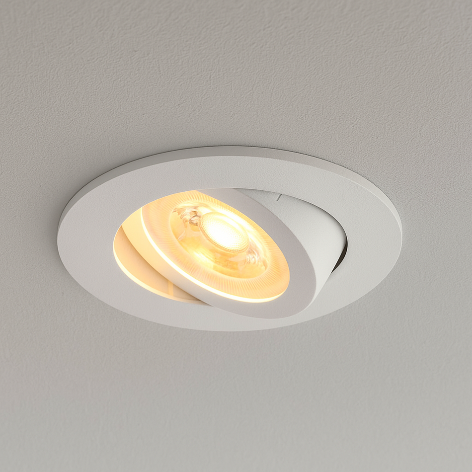 SLV NEW TRIA 68 Einbaustrahler Rund | Schwenkbar | Ø68 mm | Aluminium / Weiß / Schwarz / Roségold