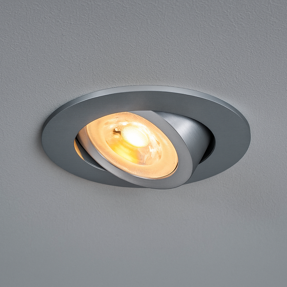 SLV NEW TRIA 68 Einbaustrahler Rund | Schwenkbar | Ø68 mm | Aluminium / Weiß / Schwarz / Roségold