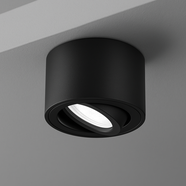 LED 3-Phasen-Strahler 4° punktuell - schwarz, 2700K