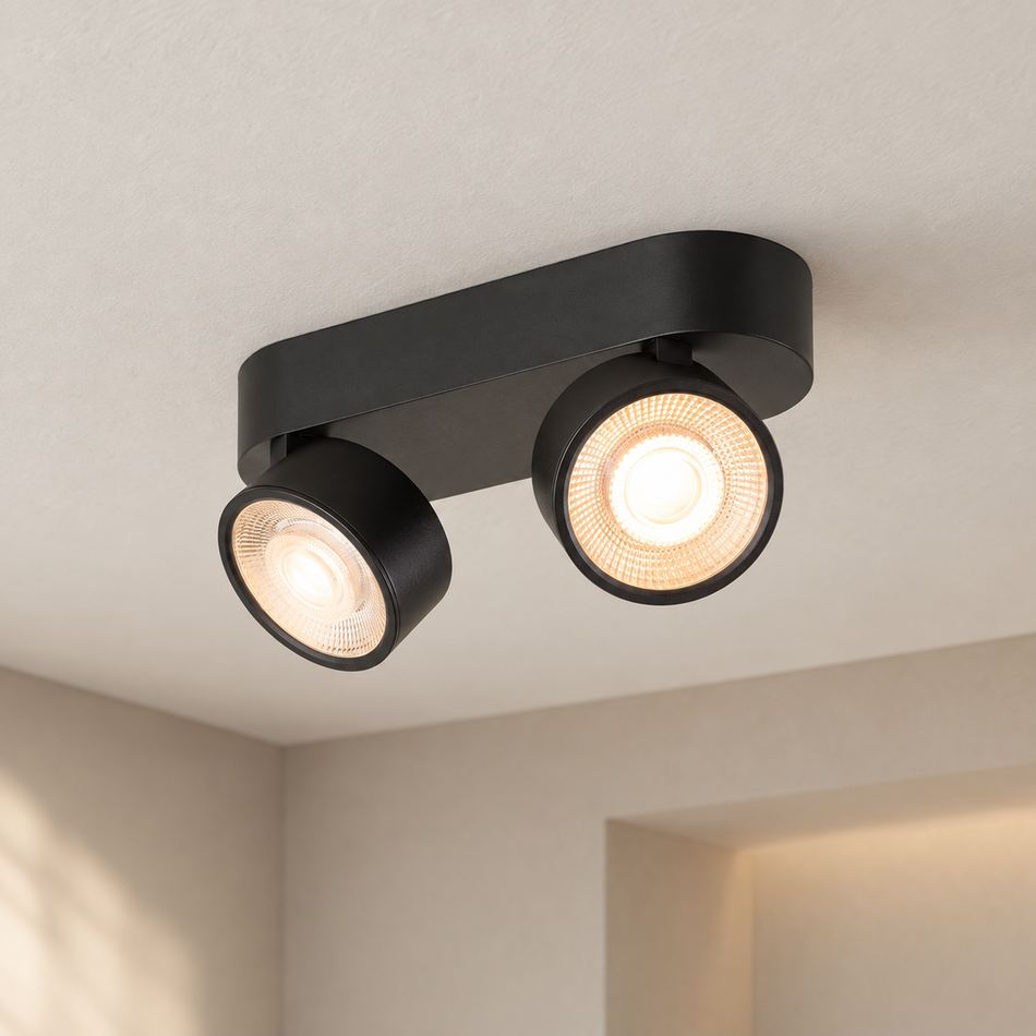 SLV KALU 2.0 LED 2-flammig Schwarz