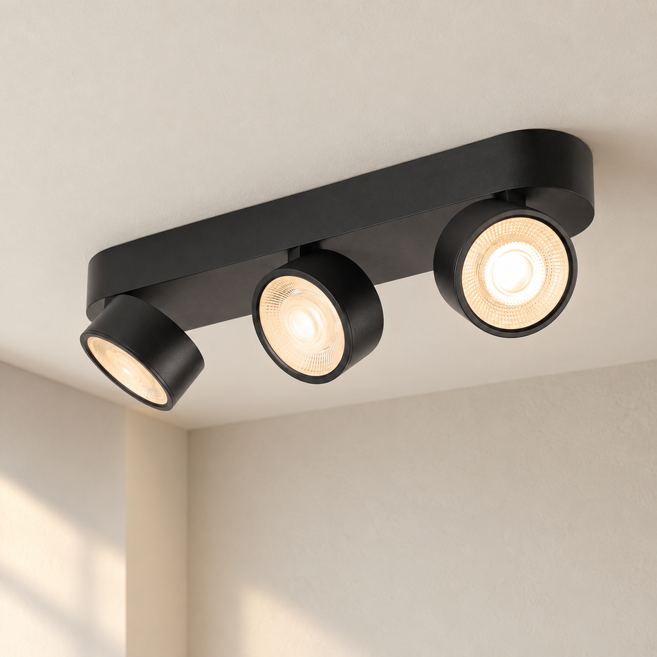 SLV KALU 2.0 LED 3-flammig Schwarz