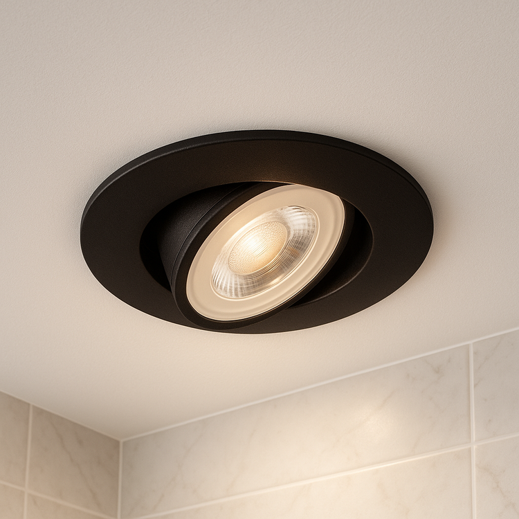 LED Einbaustrahler extra-flach 4,8W Warmweiß Neutralweiß Schwarz Weiß IP44/IP20 230V