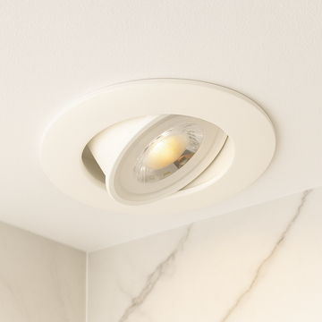 LED Einbaustrahler extra-flach 4,8W Warmweiß Neutralweiß Schwarz Weiß IP44/IP20 230V
