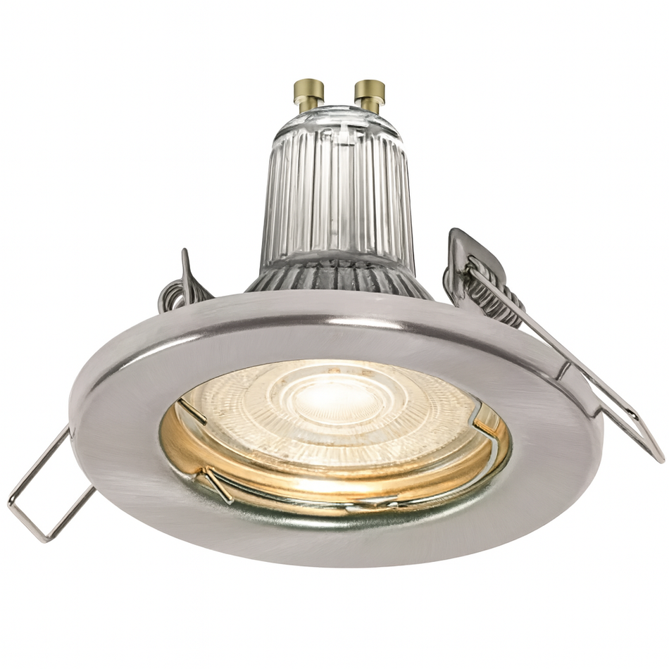 5er Set LED Einbaustrahler GU10 2700K 230lm – LEDVANCE rund | Nickel
