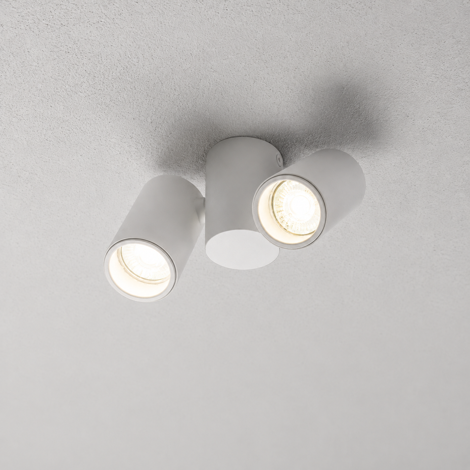 LED Aufbaustrahler LIFE  | 2xGU10 | 2 Flammig | Rund | Weiß | GU10 230V