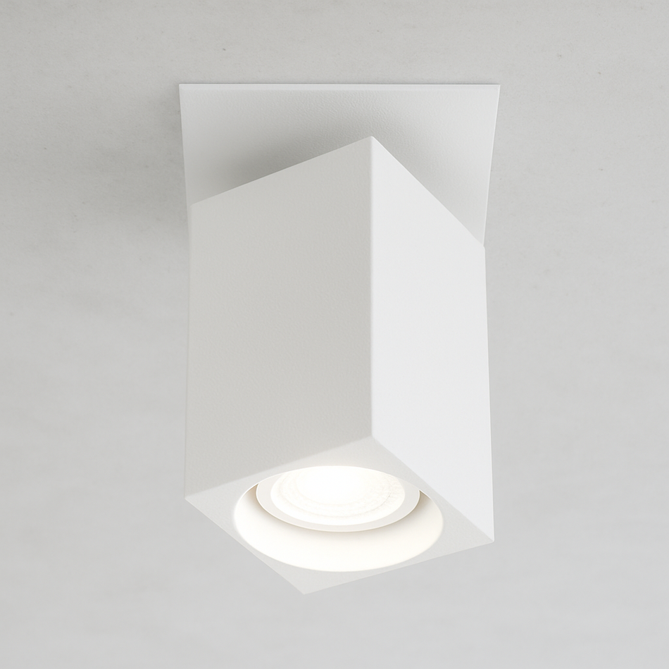 LED Einbaustrahler | Eckig | Aluminium | 80mm x 80mm | IP20 | inkl. GU10 Fassung | 230V | Dimmbar