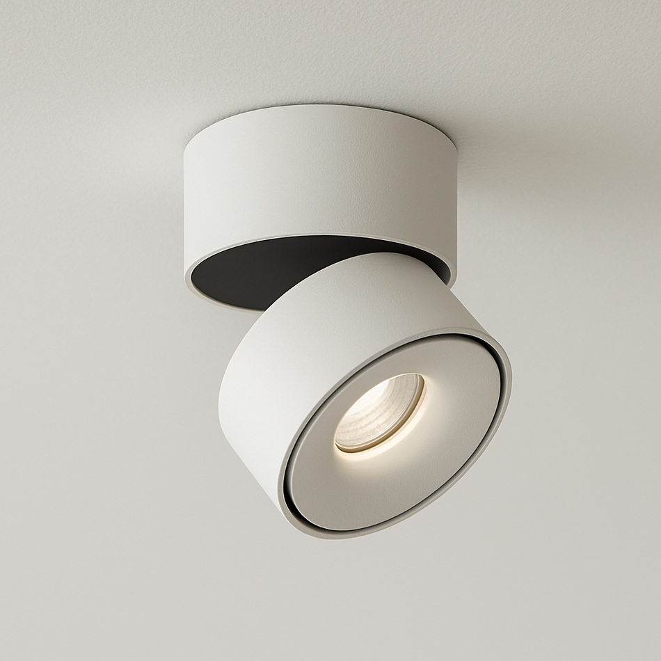 Deckenleuchte Aufbaustrahler MONACO MINI Dimmbar mit PHILIPS Dioden Schwarz / Weiß 9W IP20 230V