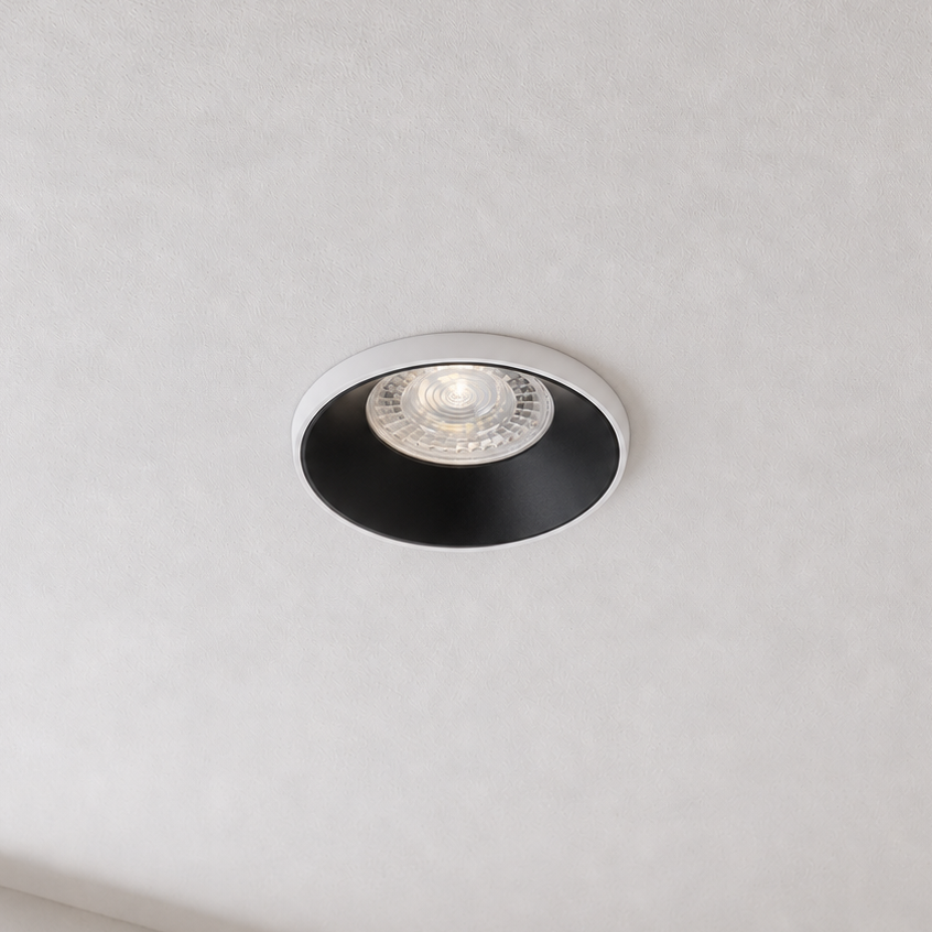 Cadre d'encastrement Kanlux SIMEN DSO rond Ø75 mm GU10/Gx5.3 | Noir/Blanc/Or | 29138/29139/29142