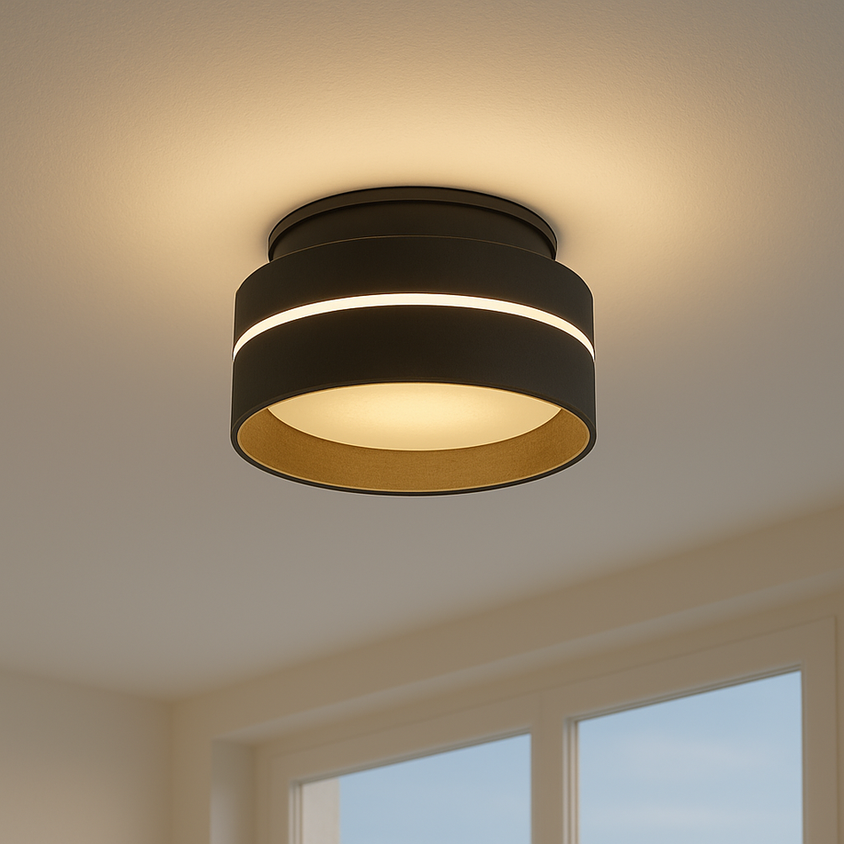 LED Einbaustrahler Oviedo aus Aluminium | Rund | Schwarz Weiß | IP20 | inkl. GU10 Fassung | Dimmbar 230V | direkte und indirekte Beleuchtung | extra-flach