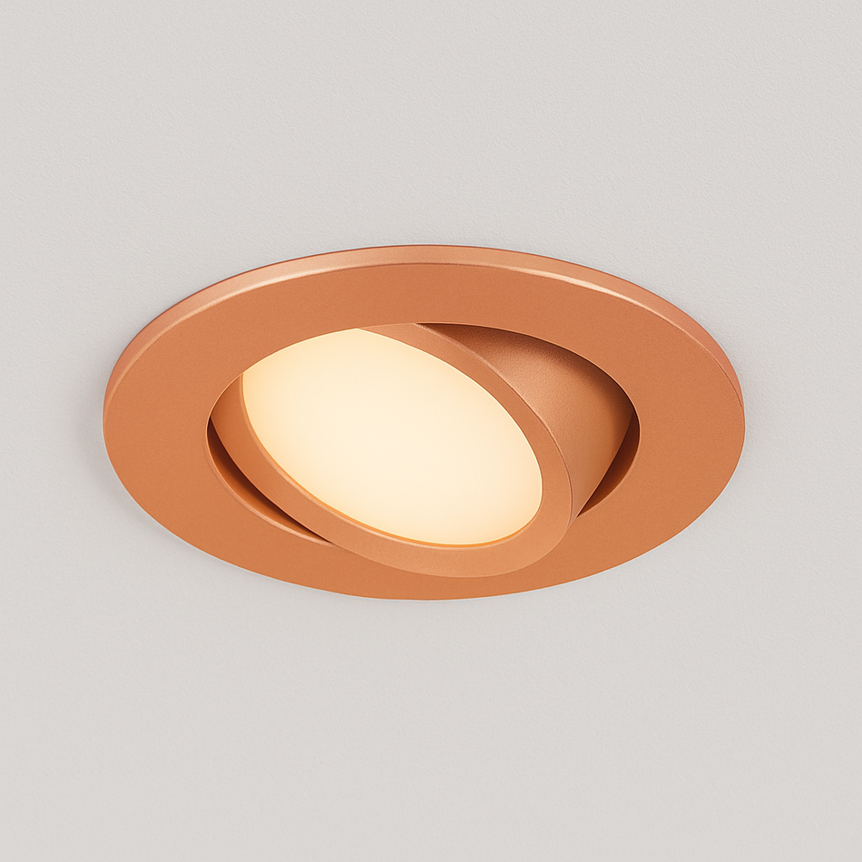 SLV NEW TRIA 68 Einbaustrahler Rund | Schwenkbar | Ø68 mm | Aluminium / Weiß / Schwarz / Roségold