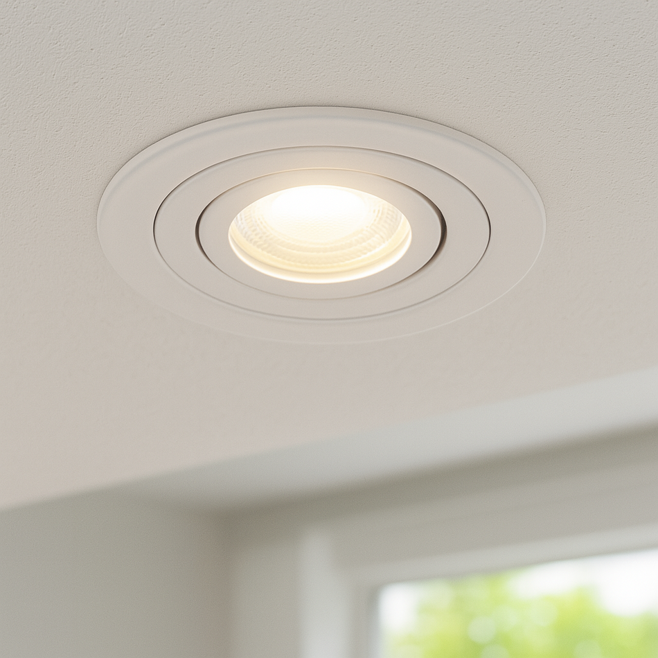 Plafonnier blanc mat IP20 GU5.3 GU10 12V 230V