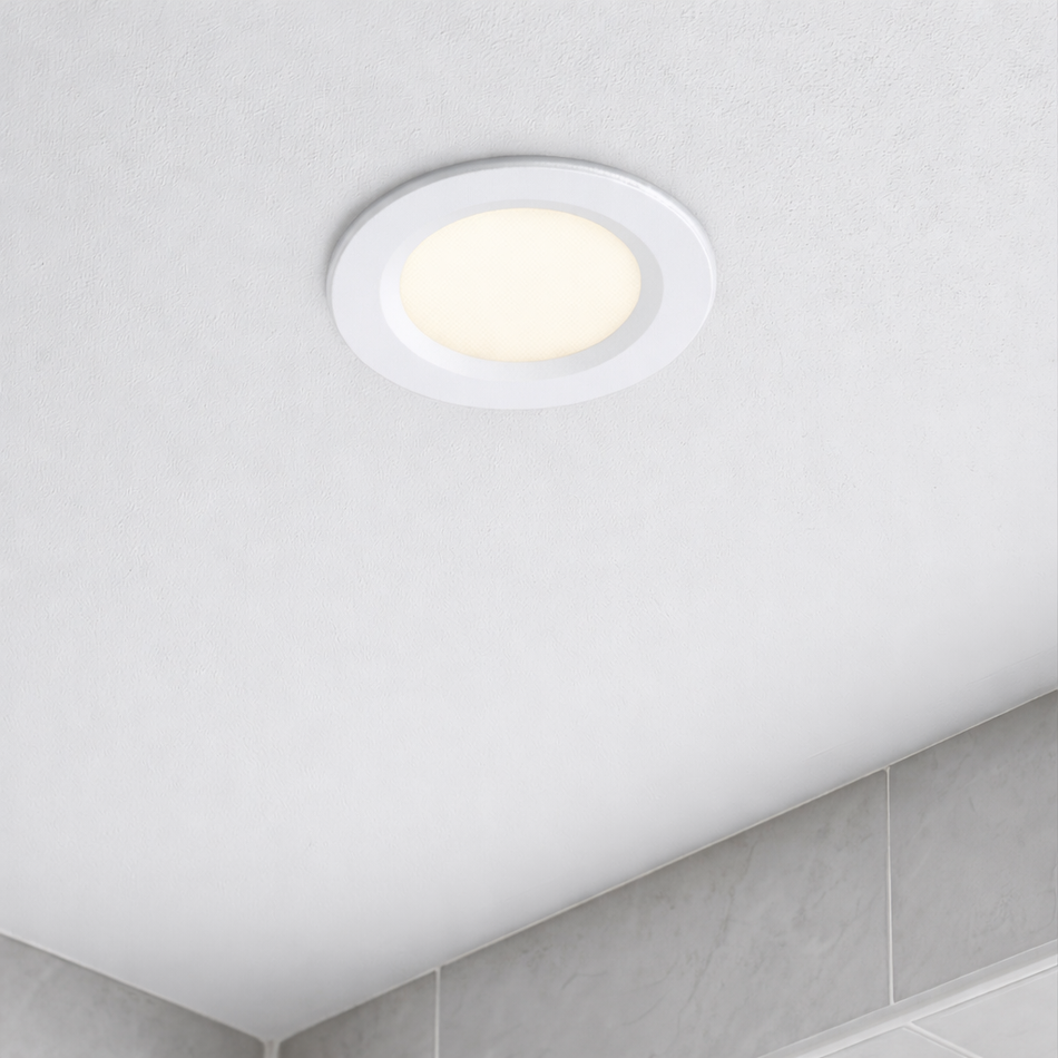 Einbaustrahler für Badezimmer Rund Warmweiß Neutralweiß Kaltweiß Ø30mm IP65 1W 12V