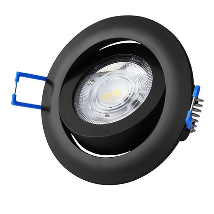 LED Einbaustrahler Extra-Flach "DF-9243-4" 5W Schwarz Dimmbar 230V