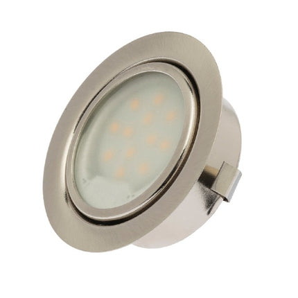 LED Einbauleuchte "DF-9251B-2" solo matt-chrom warm-weiß 58mm Bohrloch 2,5W 12V