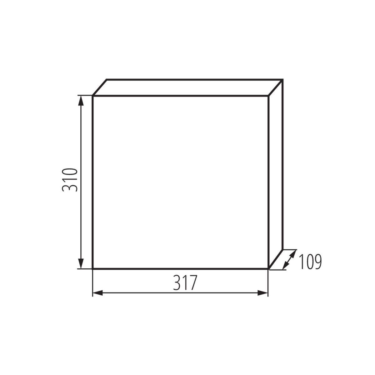 Boîte de distribution blanc 317x109x310, 2x12P IP30 230/400V