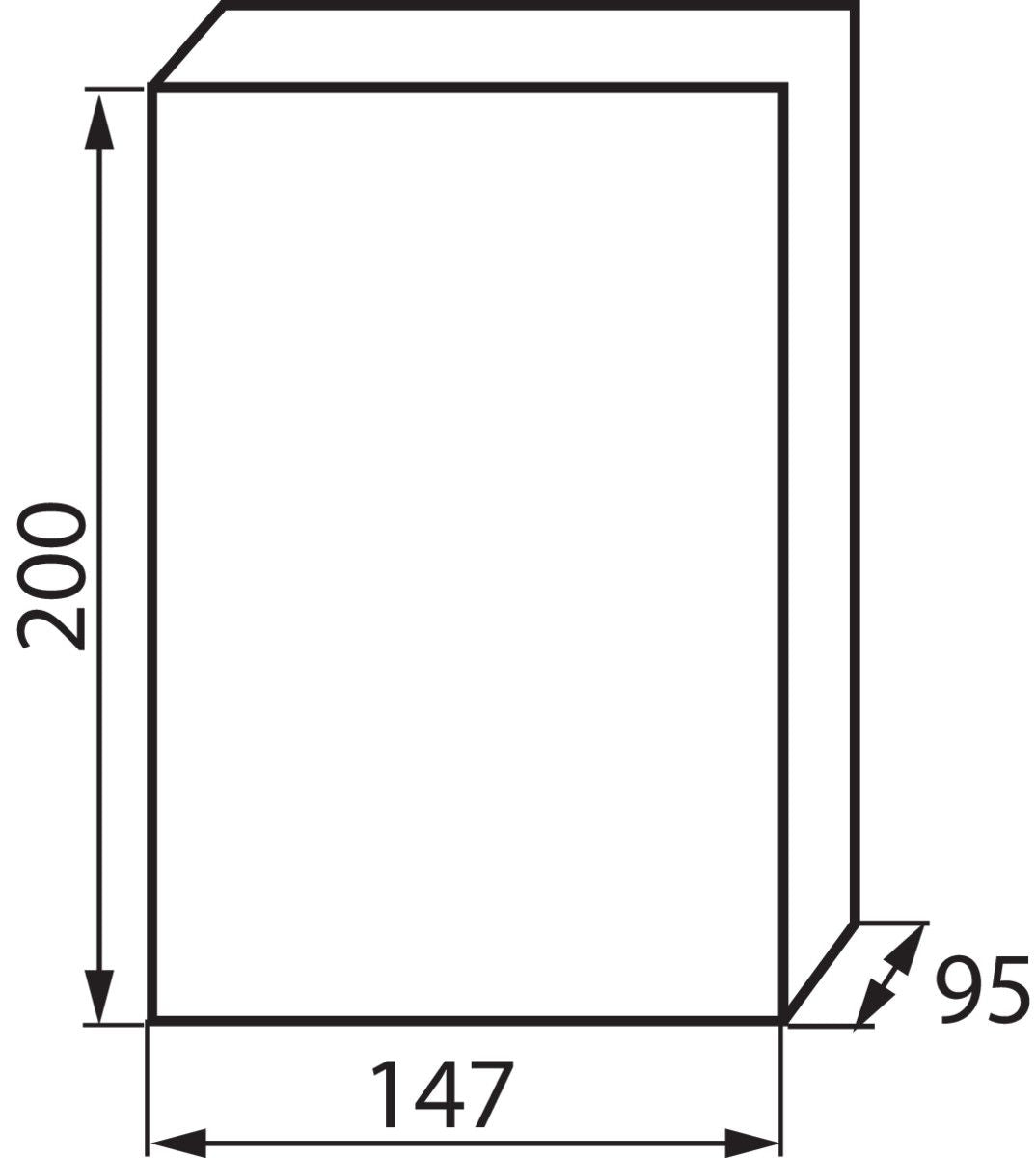 Verteilerkasten / Stromverteiler, weiß / grau, 1-reihig, 200x147x95, 6P IP40 230/400V