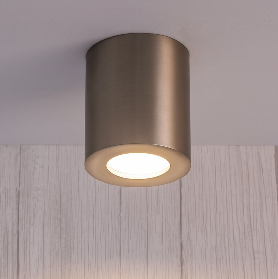 LED Aufbaustrahler | Außenbereich & Badezimmer | IP44 | Downlight | Rund | 95mm x Ø80mm | GU10 | 230V