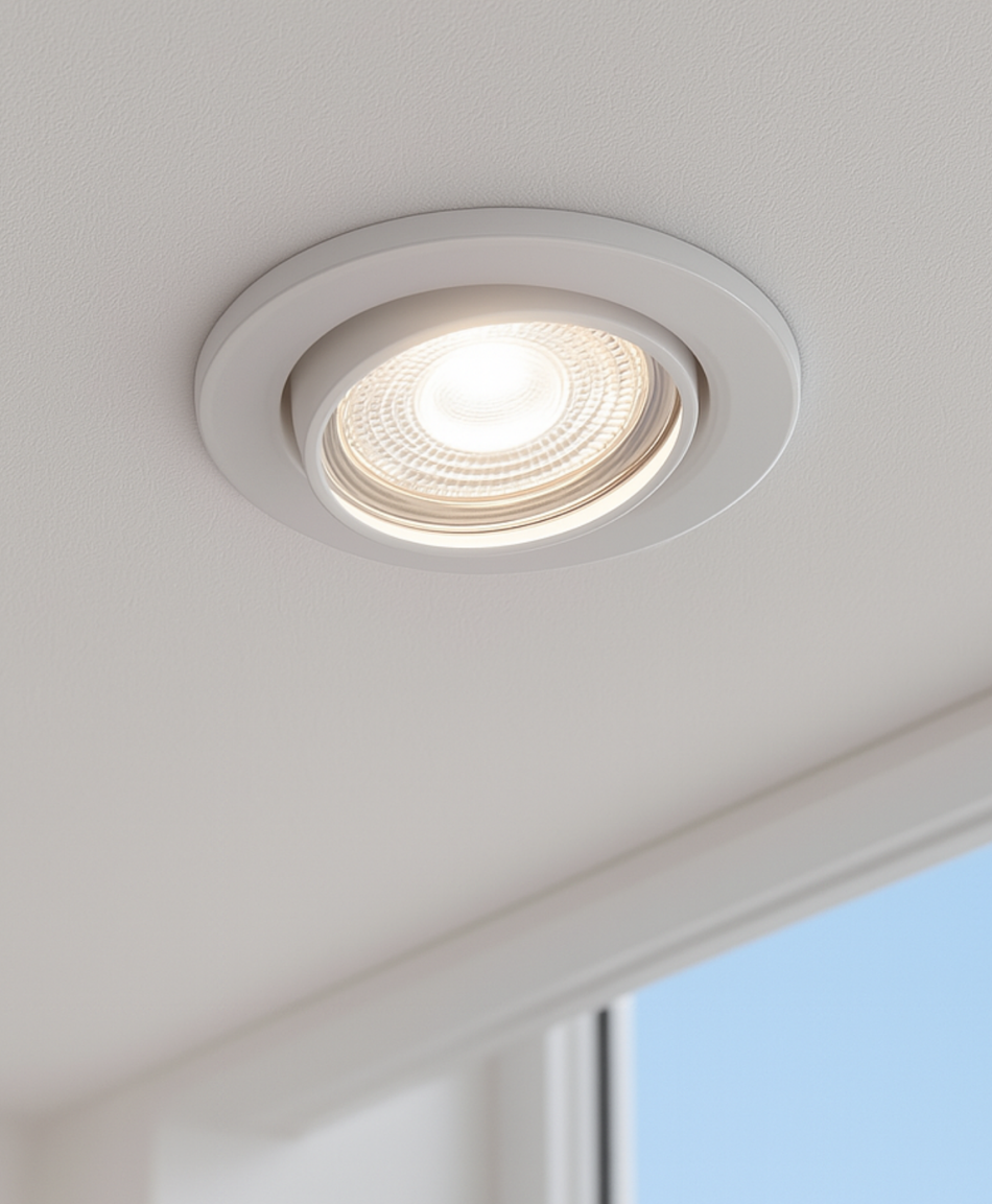 LED Einbaustrahler Decoro | Rund | Weiß | schwenkbar | energieeffizient | umweltfreundlich | inkl. GU10 Fassung | 230V