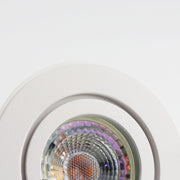 LED Einbaustrahler 9605M | Aluminium | für Badezimmer | Weiß-Matt | IP44 | energiesparend | umweltfreundlich | inkl. GU10 Fassung | 230V